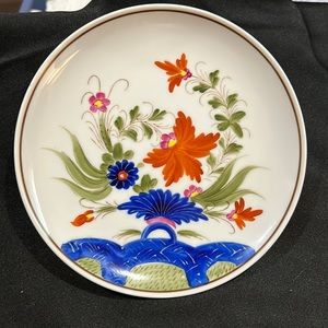 One 8” salad/dessert plate Japan “Country Festival “